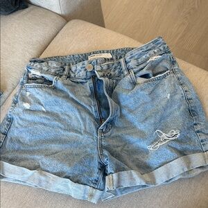Zara Light Blue Jean Shorts